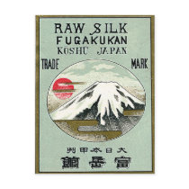 Mt. Fuji Vintage Japanese Silk Label