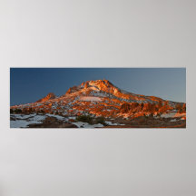 Mt. Hood from Timberline Lodge at Sunset 3 Poster