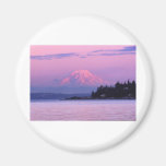 Mt. Rainier at Sunset, Washington State. Magnet