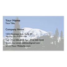 Mt. Rainier National Park Business Card Template