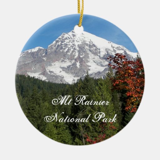 Mt Rainier National Park Ornament
