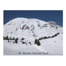 Mt. Rainier National Park Postcard