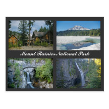 Mt. Rainier National Park postcard