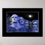 Mt. Rushmore and the Full Moon Poster