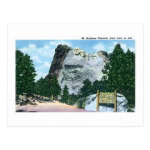 Mt. Rushmore, Black Hills, South Dakota Post Card