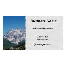 Mt. Shuksan Business Card Template