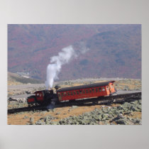 Mt washington steam train poster FROM 8.99