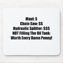 Mual Chainsaw Hydraulic Splitter Not Filling The O Mouse Pad