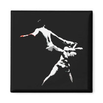 Muay Thai Boxing Action Fridge Magnet