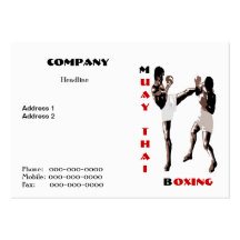 Muay Thai Boxing Business Card