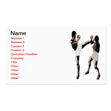 Muay Thai Boxing Business Card