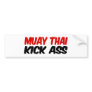 Muay Thai Bumper Sticker