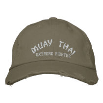 Muay Thai Embroidered Baseball Caps