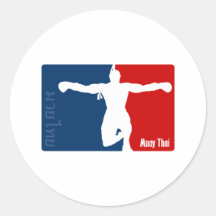 Muay Thai Round Sticker