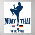Muay Thai Thailand Germany posters