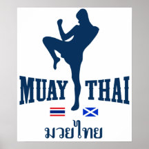 Muay Thai Thailand Scotland Posters