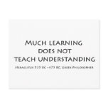 Much Learning Does Not Teach Understanding