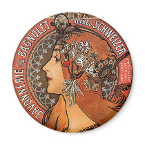 Mucha - Art Nouveau Refrigerator Magnets