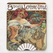 Mucha Art Nouveau Mouse Pad