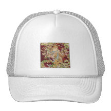 Mucha Art Nouveau: Woman With Daisy Hats
