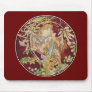 Mucha Art Nouveau: Woman With Daisy Mouse Pad