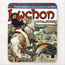 Mucha - Luchon -  Casino  -Art Nouveau Mousepads