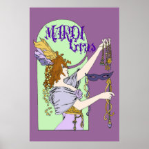Mucha Mardi Gras Poster