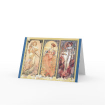 Mucha ~ Panel of Three Cards