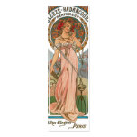 Mucha Perfume Ad Bookmark Business Card Templates