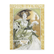 Mucha Postcard:   Alphonse Mucha - Art Nouveau