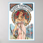 Mucha Poster Print:  Perfume Ad