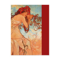 Mucha Summer Post Card
