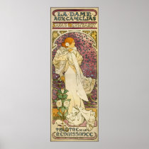 Mucha Vintage Poster: La Dame aux Camélias