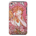 Mucha Woman Among the Flowers iPod Touch Case-Mate