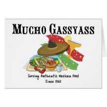 Mucho Gassyass Mexican Food Card