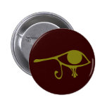 Mud Green Eye of Horus Pin