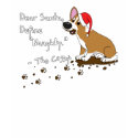 Muddy Christmas Corgi Dark Tee Shirt