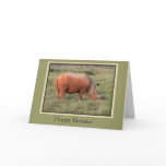 Muddy Rhino Happy Birthday Card