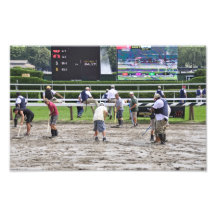 Muddy Track at Saratoga Photo Print