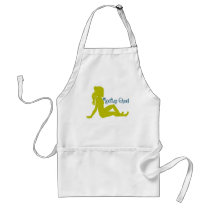 Mudflap Ghoul Lime Teal Apron