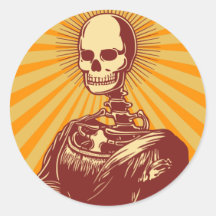 Muerta Lisa Round Sticker