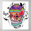 Muerte Day of the Dead Skull posters