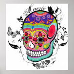 Muerte Day of the Dead Skull posters