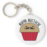 Muffin Moustache keychains
