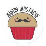 Muffin Moustache stickers