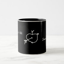 Mug - blackboard with text