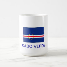 Mug Cabo Verde Lettering and Flag