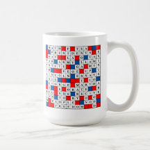 Mug in RW&B with President's Day Theme