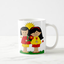 Mug Kid's Best Friends Two Girls