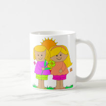 Mug Kid's Best Friends Two Girls 3